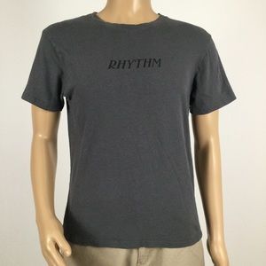 👛 (ANY. 2/$20) RHYTHM Grey Linen/Cotton Blend Tee